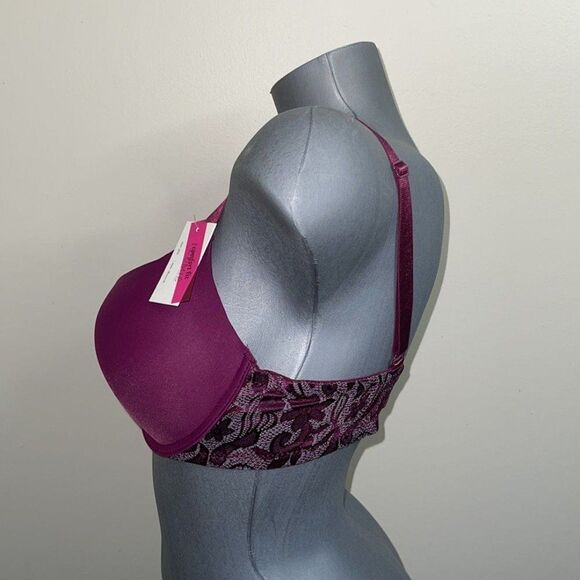 Comfort Fit Push Up Light Padded T- Shirt 3 Hooks Bra Full Covered Underwire. - Picture 5 of 12